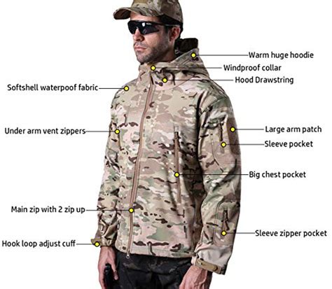 Refire Gear Men S Soft Shell Military Tactical Jacket Outdoor