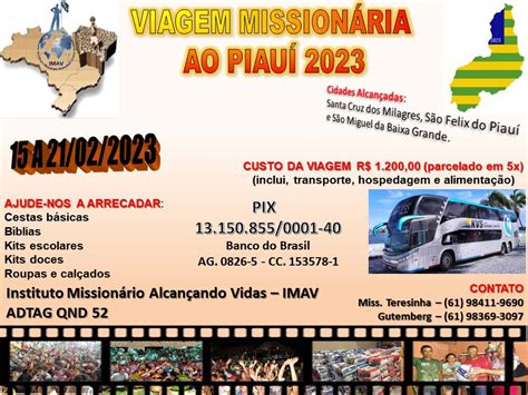 Viagem Mission Ria Ao Piau Imav