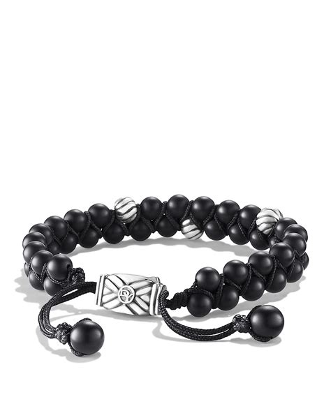 Lyst David Yurman Spiritual Beads Bracelet With Black Onyx In Black