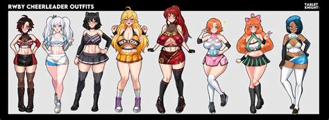 Ruby Rose Weiss Schnee Yang Xiao Long Blake Belladonna Pyrrha Nikos