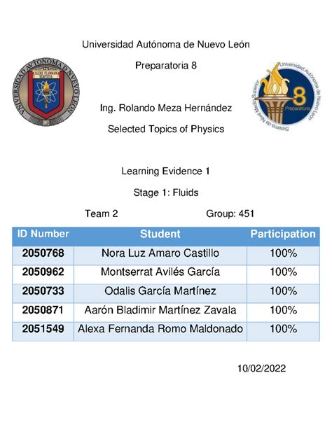 Equipo Ev Tsf Tarea Universidad Aut Noma De Nuevo Le N