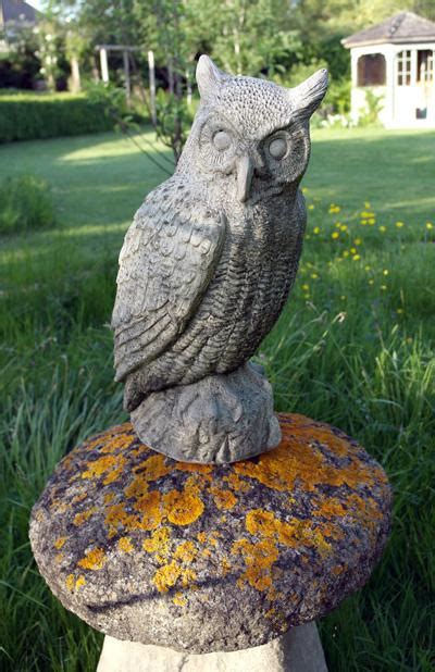 Great Horned Owl Stone Statue Garden Statue Shop