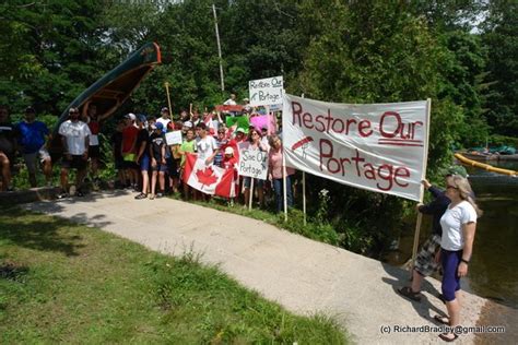 Groups protest closure of under-highway portage in Minden area - Peterborough | Globalnews.ca