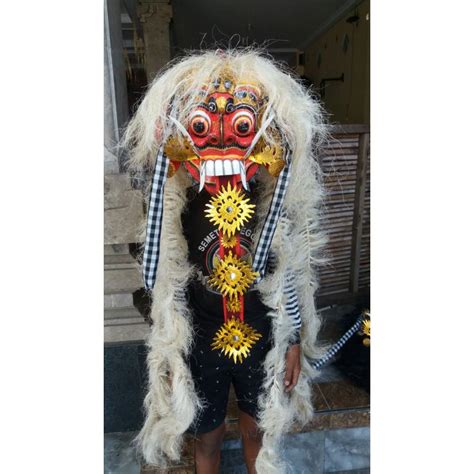 Jual Topeng Rangda Rangda Jumbo Putih Hitam Merah Leak Bali Souvenir