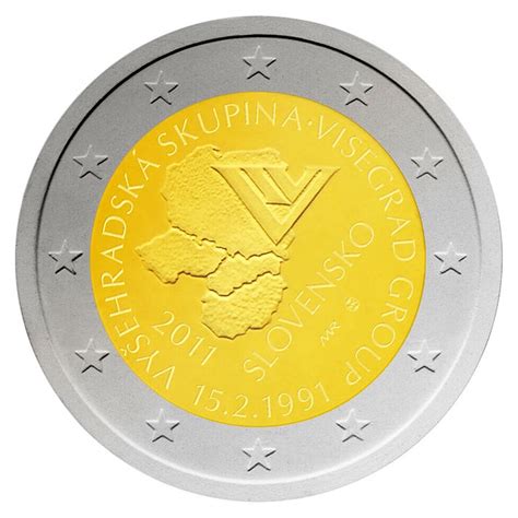 Slowakije 2 Euro Visegrad 2011 UNC Kingofcoins Nl