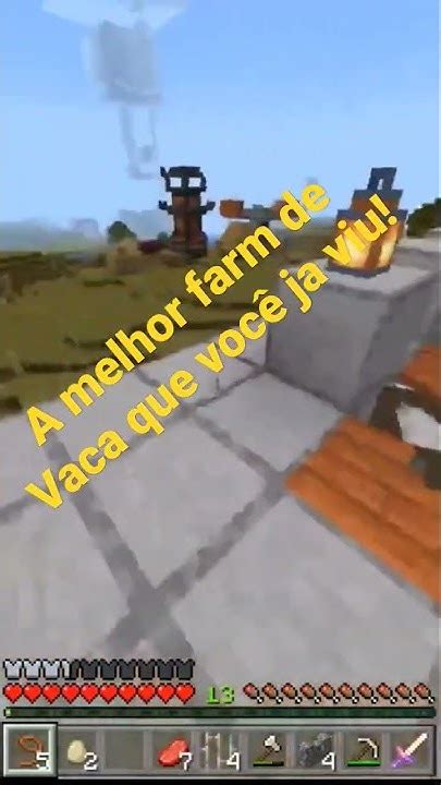 A Melhor Farm De Vaca Couro E Carne Que Você Já Viu Minecraft