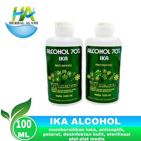 Ika Alcohol 70 Persen Antiseptic 100ml Lazada Indonesia