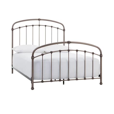 Cloverly Pewter Metal Queen Bed 6175 In W X 59 In H 2441bqrp The