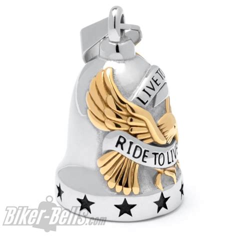 High Quality Biker Bell With Golden Vegvisir Valknut And Protection