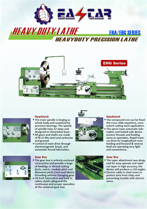 Metal Cutting Machine Tools Turning Lathe Heavy Duty Conventional