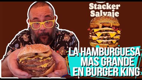 VBLOG LA HAMBURGUESA MAS GRANDE DE BURGER KING YouTube