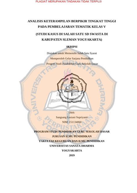 PDF ANALISIS KETERAMPILAN BERPIKIR TINGKAT TINGGI PADA DOKUMEN TIPS