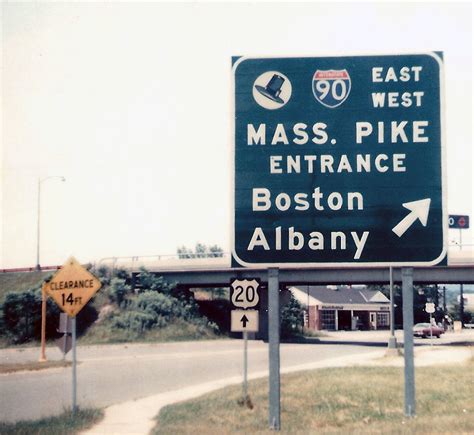 Massachusetts U S Highway 20 Interstate 90 And Massachusetts Turnpike Aaroads Shield Gallery