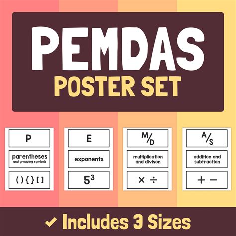 PEMDAS Posters – That Little Robot