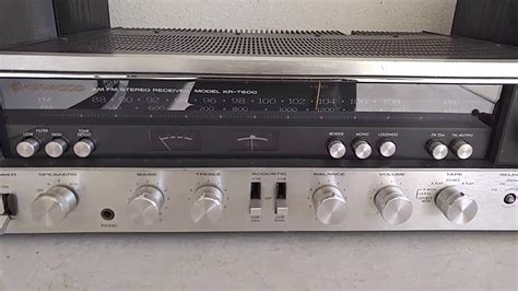 Vintage Kenwood KR 7600 Stereo Receiver YouTube