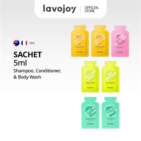 Lavojoy Hair Body Travel Pack Shampoo Conditioner Body Wash