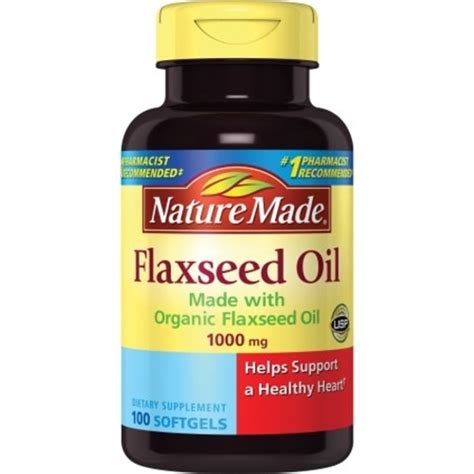 Nature Made Flaxseed Oil 1000 Mg Softgels 100ct