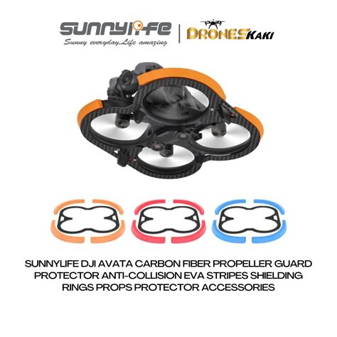 Sunnylife Dji Avata Carbon Fiber Propeller Guard Protector Anti