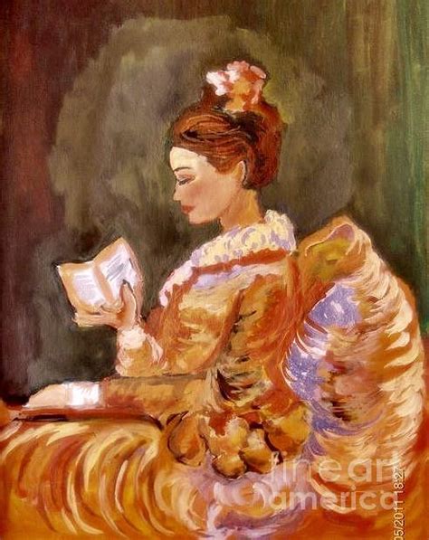 The Reader Painting By Gabriela Dinca Fine Art America