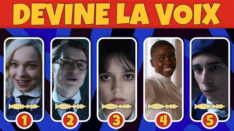 Devine les personnages de Mercredi par leur voix Quiz Mystère