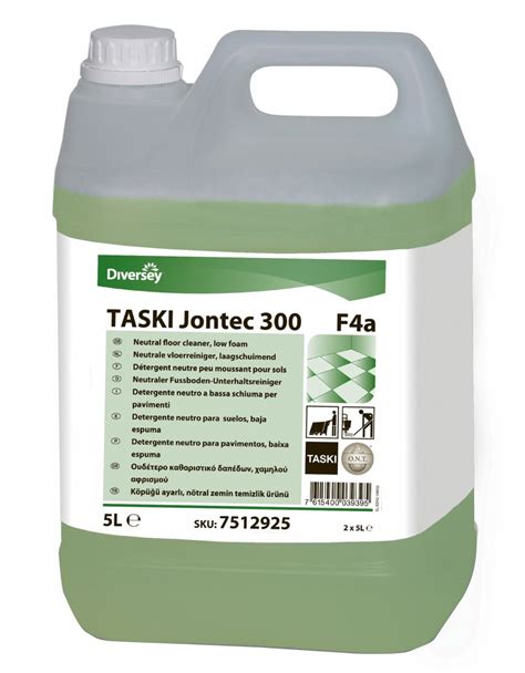 Détergent neutre spécial autolaveuse TASKI JONTEC 300 Bidon 5l