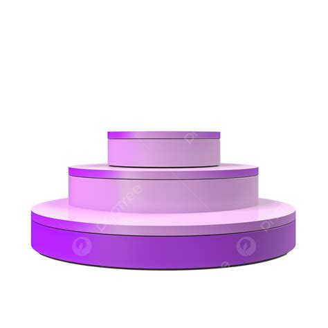 3d Colorful Purple Product Display Podium Product Show Display Stand