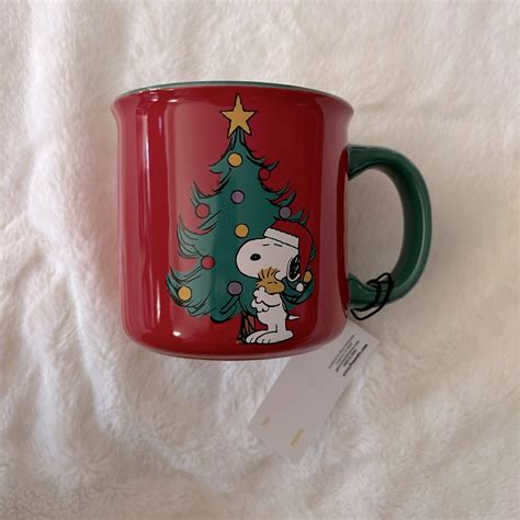 Peanuts Snoopy Woodstock Christmas Coffee Mug Peanuts Christmas