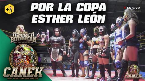 Lucha por la Copa Esther León en el 62 Aniversario de la Arena Azteca