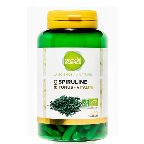 Pharmascience Spiruline Bio 200 Comprimés Parapharmacie En Ligne Prado Mermoz