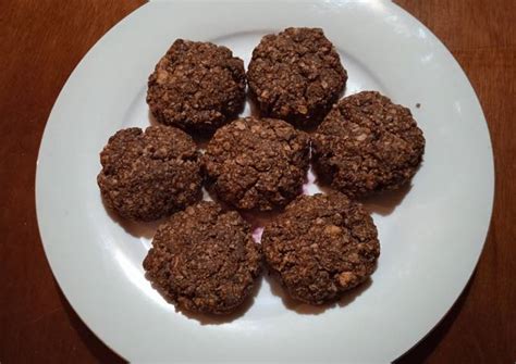 Galletas de avena y chocolate sin azúcar y sin harina Receta de Micaela