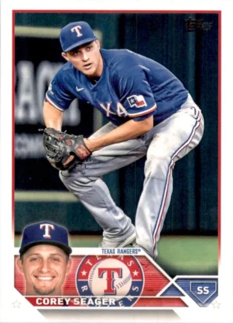 CARTE DE BASEBALL Topps 2023 Corey Seager Texas Rangers 315 TW34043