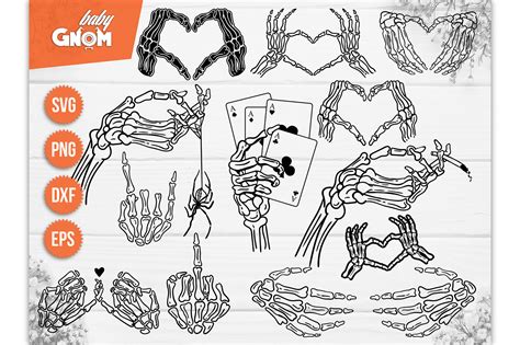 Skeleton Hands Svg Skull Skeleton Hand Graphic By Babygnom · Creative