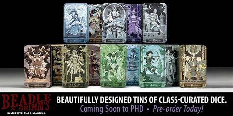 Character Class Dice — Beadle And Grimms Phd Games