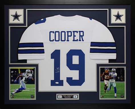 Amari Cooper Autographed And Framed Dallas Cowboys Jersey