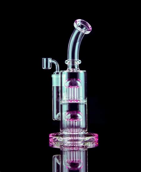 Pink Dab Rig With Percolators Mm Stoners Rotation