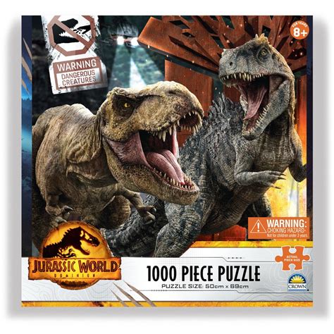 Jurassic World™ Dominion T Rex Vs Giganotosaurus 1000 Piece Puzzle The Jurassic Store