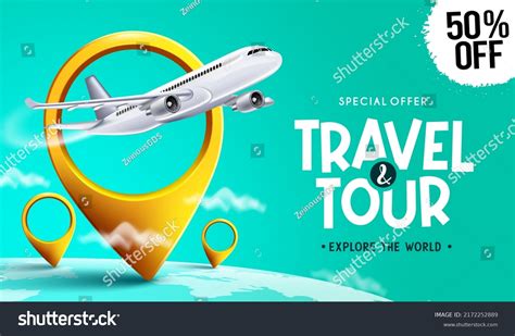 Travel Promo Vector Design Travel Tour Stock Vector Royalty Free