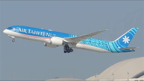 Air Tahiti Nui Boeing 787 9 F ONUI Takeoff From LAX YouTube