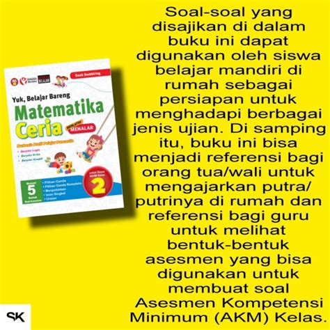 Jual Buku Yuk Belajar Bareng Matematika Ceria Sd Kelas Kurikulum