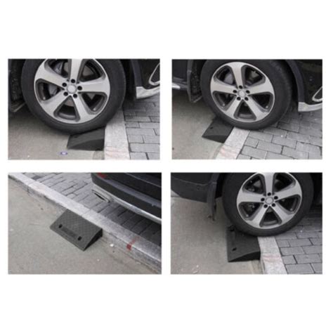 1 2pcs Kerb Curb Ramp Rubber Vehicle Slope Garage Ramps Car Wheelchair