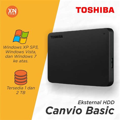 Jual Hardisk Eksternal Toshiba Canvio Basic Canvio Ready Hdd External