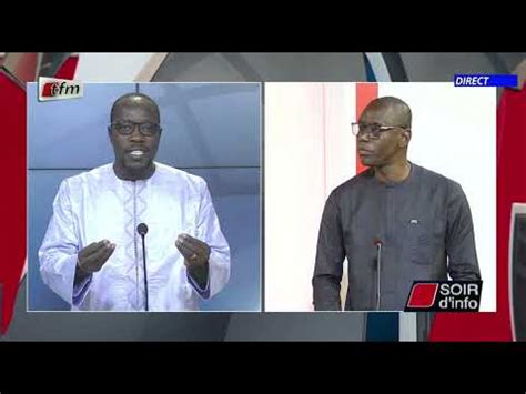 SOIR D INFO Wolof Pr Mamadou Mouhamed Ndiaye Invité Pape Diop