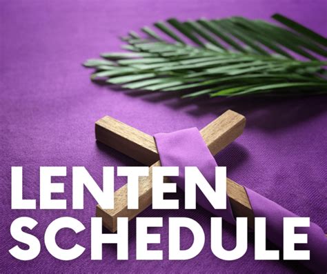 Lenten Schedule 2022 St Matthews Episcopal Church