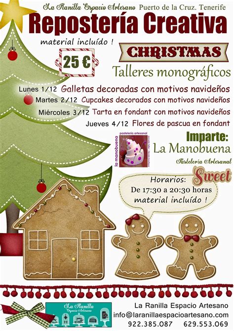 Talleres de Repostería Creativa para esta Navidad La Ranilla Espacios