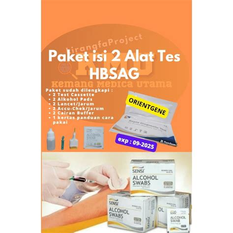 Jual PAKET ISI 2 ALAT TES HBSAG ORIENTGENE Shopee Indonesia