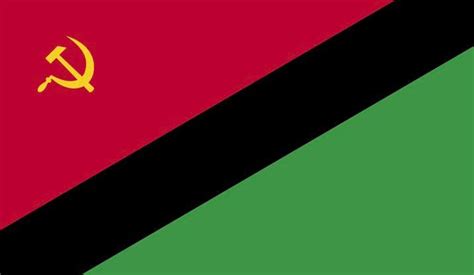 The Flag of my made of country of Kalak but it’s communist : vexillology