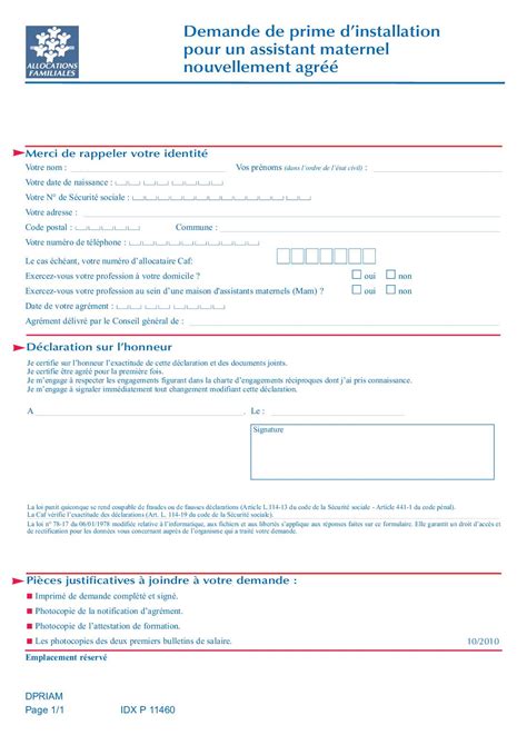 Calaméo Demande De Prime Dinstallation Pour Un Assistant Maternel