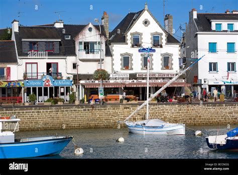 France Morbihan La Trinité sur Mer Harbour Stock Photo Alamy