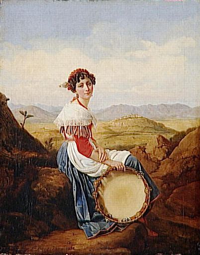 Oil Painting Replica Paysanne De La Campagne De Rome By Louis L Opold