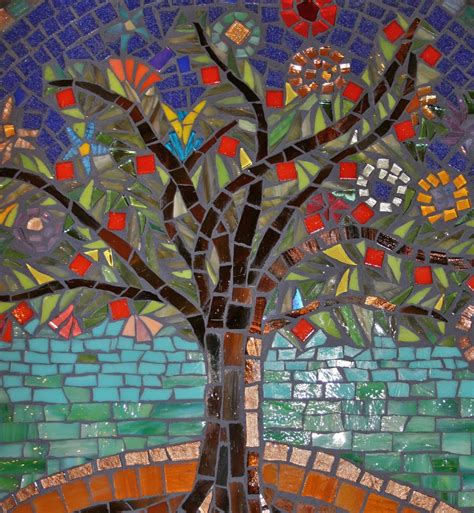 Tree Of Life Mosaic Tree Art Tree Mosaic Mosaic Murals